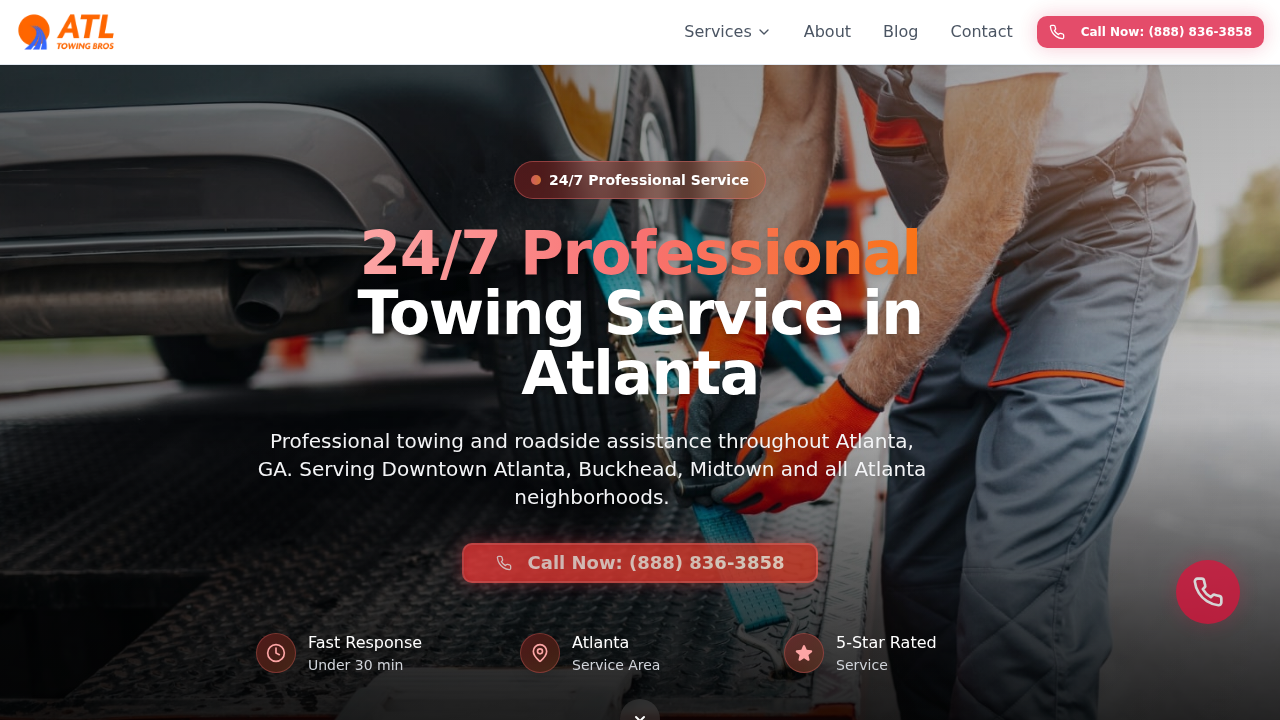 ATL Towing Bros website